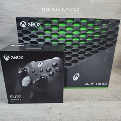 Xbox Series X 1TB Console Complete In Box CIB Upgraded Elite Series 2 Controller