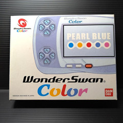 Wonder Swan Color Pearl Blue WSC-001 Bandai Handheld game console w/case Japan