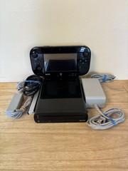 Nintendo Wii U Black 32GB Video Game Console Working See Description