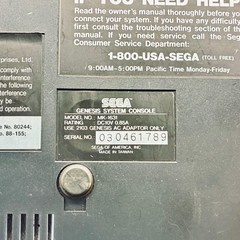 Sega Genesis Model 2 1993 Black with Controller
