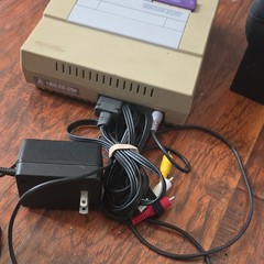 Nintendo SNES Gray/Purple Console Composite RCA