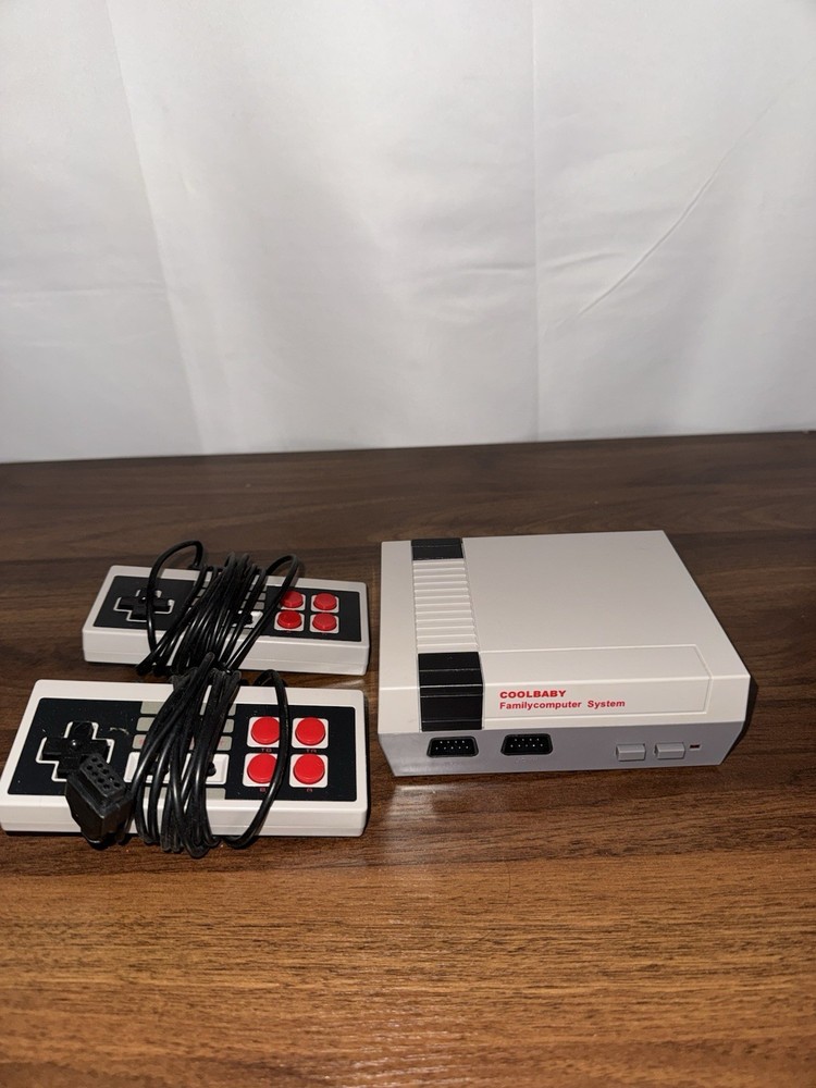 Coolbaby Family Computer System Video Game Console W/ Two Controllers Untested