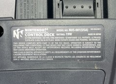 Nintendo 64 N64 Console Charcoal Grey w/ Controller & 3D Printed Display Stand