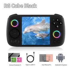 ANBERNIC RG Cube Video Handheld Game Console Android13 T820 RGB Joystick 5200mAh
