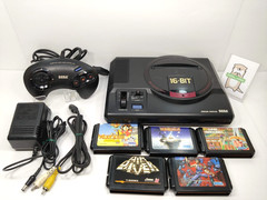 Mega Drive HAA-2510 Console w/5 cartridges Tested SEGA Genesis NTSC-J 0415A