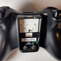 Two Microsoft Xbox 360 Controllers Untested No Backs With Cords And Microphone