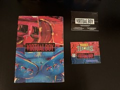 Nintendo Virtual Boy in Box w/ Mario Tennis -Powers On -BOTH DISPLAYS BAD -AS-IS