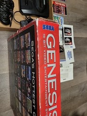Sega Genesis II Console Boxed Three Controllers Tested Original Box See Pic