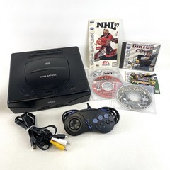 SEGA Saturn Console (MK-80000A) Bundle W Cords, Controller + 5 Games TESTED!