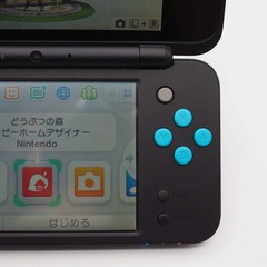 Nintendo new 2DS LL Handheld Console only Black×Turquoise JAN-001 Tested NTSC-J