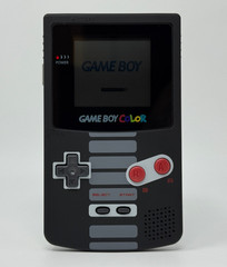 Nintendo Game Boy Color Handheld [CGB-001] *NEW HQ NES THEME SHELL – NM*