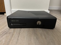 Xbox 360 Slim Black Console 4GB With 5 Games Tested Working
