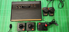 1980&rsquo;s Atari 2600 Vintage Video Game Console with Controllers and 15 Games