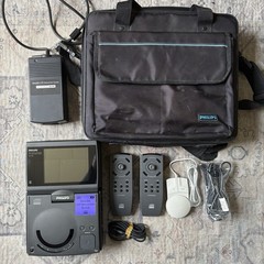 Philips CDi 350 Console CD-i Player w/ Controllers Mouse Digital Video Docking