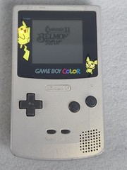 Nintendo GameBoy Color Gold/Silver Pokémon Special Edition Pikachu Pichu Tested