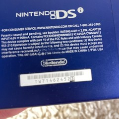 Nintendo DSi Metallic Blue Handheld Handheld Console System TWL-001 READ