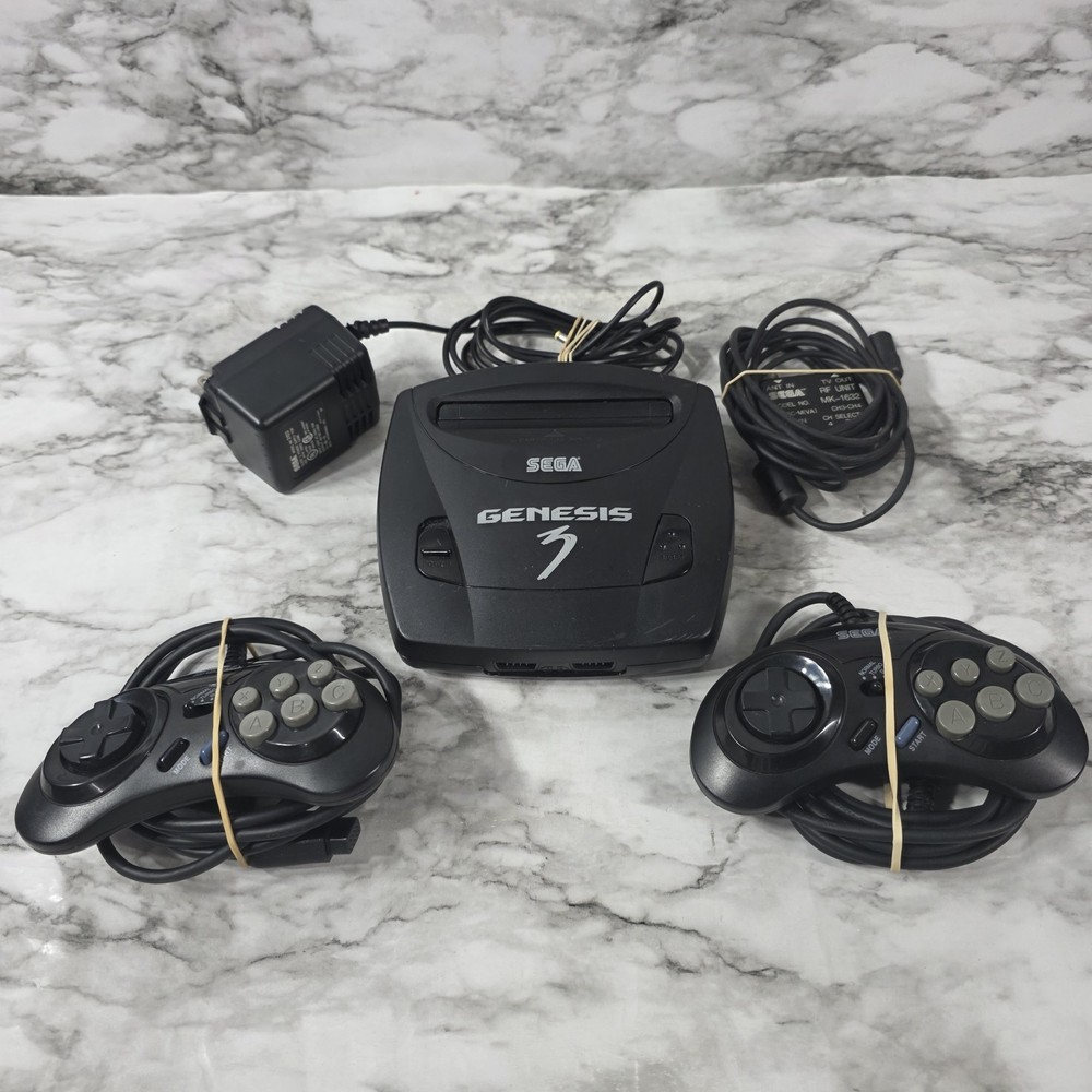 Sega Genesis 3 Console Mk-1461 For Parts Or Not Working Read Description