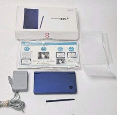 Nintendo DSi – Metallic Blue Complete In Box w/ Charger Stylus Inserts Japanese