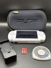Rare Sony PSP-2006 Star Wars Darth Vader Handheld Console White W/Battery & Game