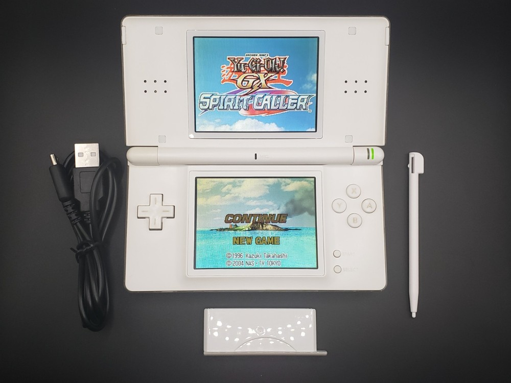 Nintendo DS Lite Polar White OEM Restoration (Good Condition) w/ Charger