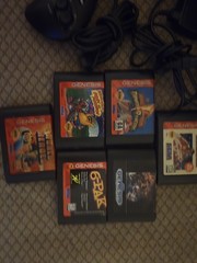Sega Genesis Model 2 Mk-1631 Console Bundle Cleaned & Tested – 6 Games