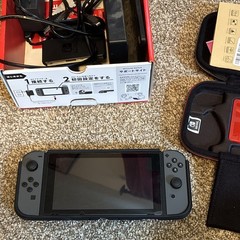 Nintendo Switch HAC-001 Gray Joy-Con Bundle w/ Dock, Cables, Case, Box 32GB