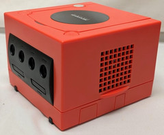 Nintendo GameCube RED-ORANGE Housing Gaming Console DOL-001 System Bundle NGC