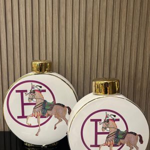 Ensemble de Pots Ronds en Céramique de Luxe