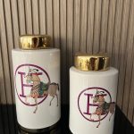 Ensemble de Pots Décoratifs Hermes Cheval