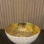 Grand Bol Rond en Porcelaine « Millénaire Doré »