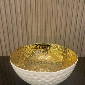 Grand Bol Rond en Porcelaine « Millénaire Doré »